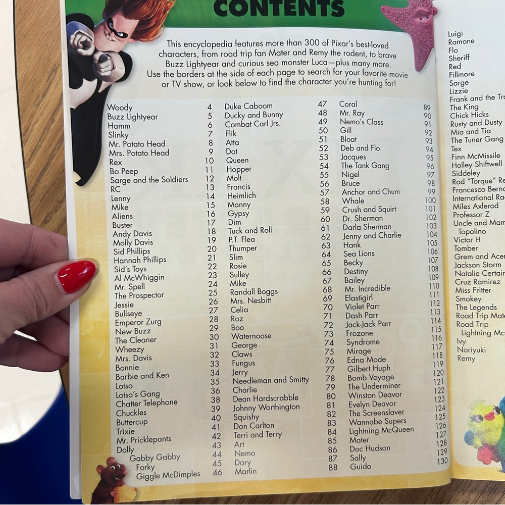 Pixar Character Encyclopedia Book - Picture 5 of 7